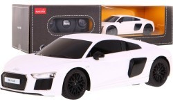 Nuotoliniu būdu valdomas automobilis Audi R8, baltas 1:24 RASTAR