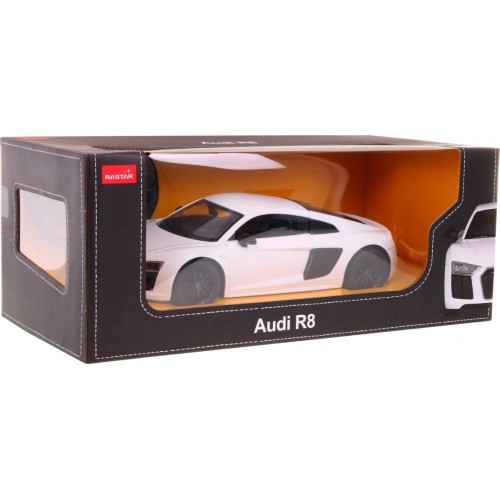 Nuotoliniu būdu valdomas automobilis Audi R8, baltas 1:24 RASTAR