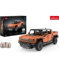 Konstruktorius R/C automobilis 1:10 Hummer EV oranžinis RASTAR