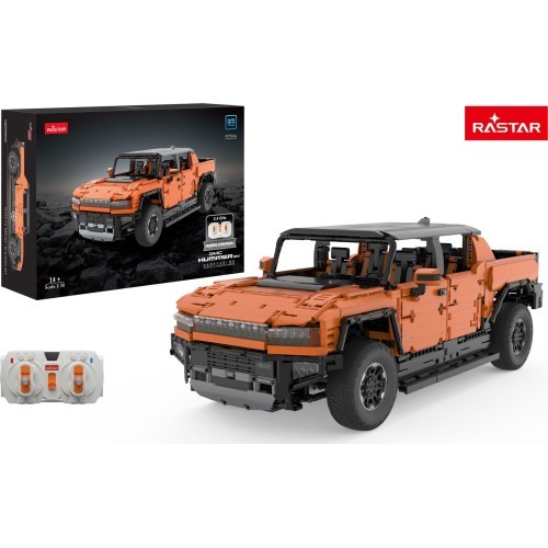 Конструктор автомобиль R/C 1:10 Hummer EV оранжевый RASTAR