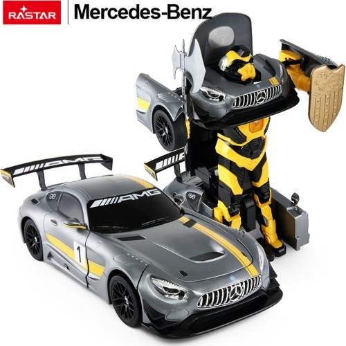 Car/Robot 2in1 R/C 1:14 Mercedes-AMG GT3 Gray RASTAR