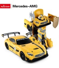 Машина/робот 2в1 R/C 1:14 Mercedes-AMG GT3, жёлтый RASTAR