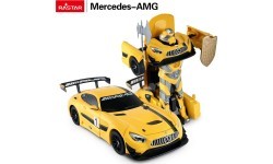 Машина/робот 2в1 R/C 1:14 Mercedes-AMG GT3, жёлтый RASTAR
