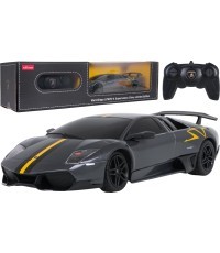 Nuotoliniu būdu valdomas automobilis 1:24 Lamborghini Murcielago LP670-4 Superveloce, pilkas, RASTAR
