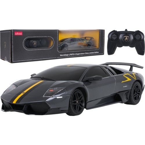 Радиоуправляемый автомобиль 1:24 Lamborghini Murcielago LP670-4 Superveloce, серый, RASTAR