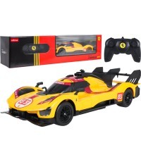 Nuotoliniu būdu valdomas automobilis 1:24 Ferrari 499P-N83 geltonas RASTAR