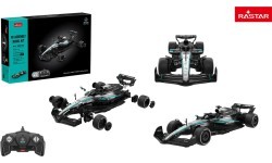 Nuotoliniu būdu valdomas automobilis 1:16 Mercedes-AMG F1 W16 E Performance, surenkamas modelis, juodas, RASTAR