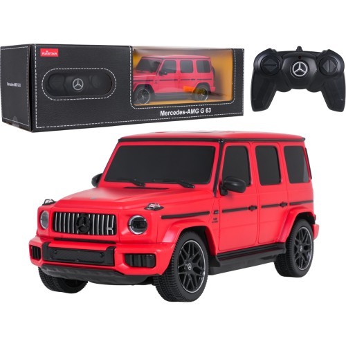 Nuotoliniu būdu valdomas automobilis 1:24 Mercedes AMG G63, raudonas, RASTAR