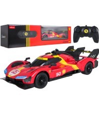 Nuotoliniu būdu valdomas automobilis 1:24 Ferrari 499P, raudonas, RASTAR