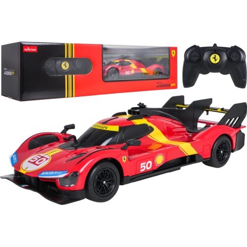 Nuotoliniu būdu valdomas automobilis 1:24 Ferrari 499P, raudonas, RASTAR