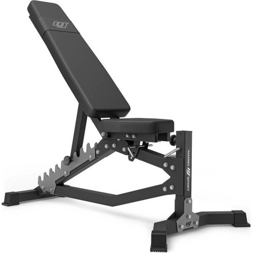 Set MS36_2.0 | Double-sided adjustable training bench + gantry stands + prayer bar + press + lift - Marbo Sport