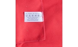 Quick-drying Towel Yate, Size L, 60x90 cm - Ruby