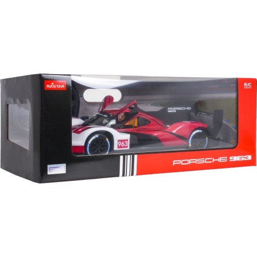 Nuotoliniu būdu valdomas automobilis 1:14 Porsche 963 LMDh RASTAR, raudonas