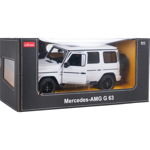Nuotoliniu būdu valdomas automobilis 1:14 Mercedes AMG G63 baltas RASTAR
