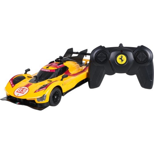Радиоуправляемая машина 1:24 Ferrari 499P-N83 желтая RASTAR