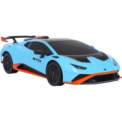 Nuotoliniu būdu valdomas automobilis 1:24 Lamborghini Huracan STO, mėlynas, RASTAR