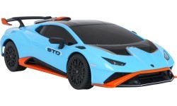 Nuotoliniu būdu valdomas automobilis 1:24 Lamborghini Huracan STO, mėlynas, RASTAR
