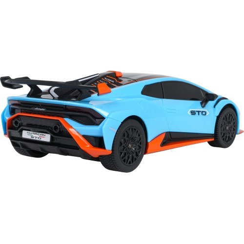 Nuotoliniu būdu valdomas automobilis 1:24 Lamborghini Huracan STO, mėlynas, RASTAR