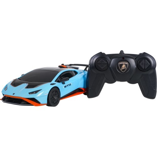 Nuotoliniu būdu valdomas automobilis 1:24 Lamborghini Huracan STO, mėlynas, RASTAR
