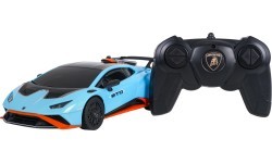 Nuotoliniu būdu valdomas automobilis 1:24 Lamborghini Huracan STO, mėlynas, RASTAR