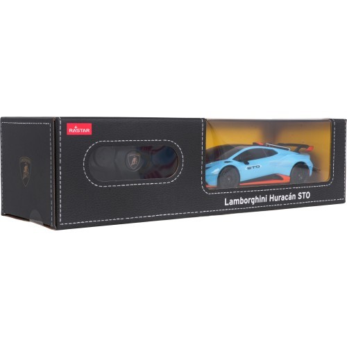 Nuotoliniu būdu valdomas automobilis 1:24 Lamborghini Huracan STO, mėlynas, RASTAR
