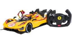 Nuotoliniu būdu valdomas automobilis 1:14 Ferrari 499P geltonas RASTAR