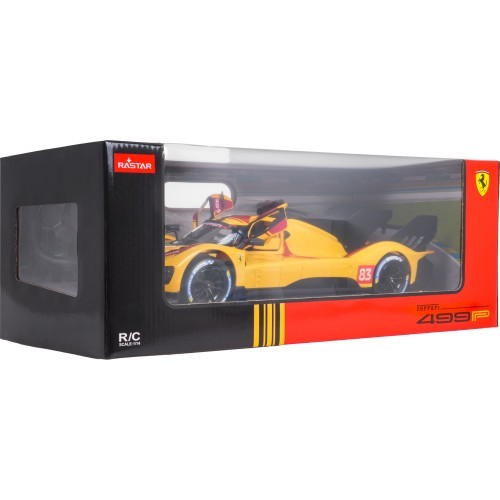 Nuotoliniu būdu valdomas automobilis 1:14 Ferrari 499P geltonas RASTAR