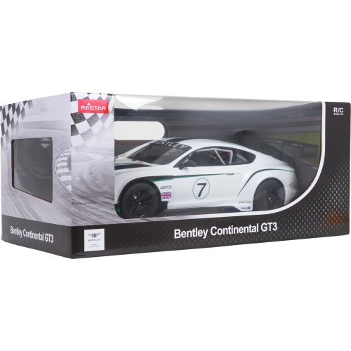Радиоуправляемый автомобиль 1:14 Bentley Continental GT3 белый RASTAR