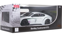 Nuotoliniu būdu valdomas automobilis 1:14 Bentley Continental GT3 baltas RASTAR