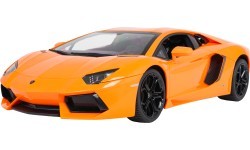 Nuotoliniu būdu valdomas automobilis RASTAR Lamborghini Aventador 1:10, oranžinis
