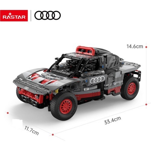 Konstruktorius automobilis 1:14 Audi RS Q e-tron pilkas RASTAR