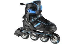 NH18191 2IN1 IN-LINE SKATES/HOCKEY ICE SKATES - Black/Blue