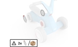 Крышка заднего колеса BERG GO² Blue (2 шт.)