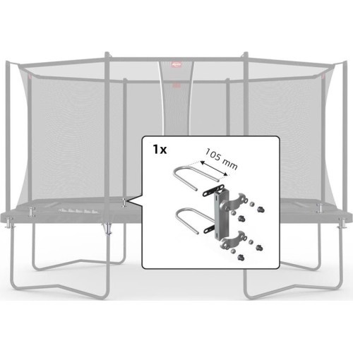 Apsauginio tinklo Comfort tvirtinimai 330 ir 410 (rinkinys 1 vamzdžiui)