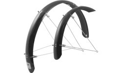 Крылья FORCE Aluflex 26" с усами (PET пластик, чёрные)