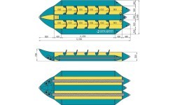 Vandens pripučiama plūduriuojanti platforma Spinera Professional Double Multirider 2x5 asmenų