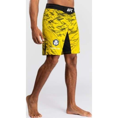 UFC Fusion by Venum Authentic Fight Night vyriški kovos šortai, ilgo kirpimo, geltoni