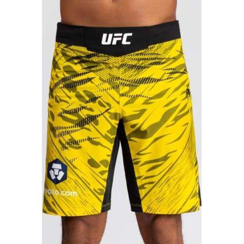 UFC Fusion by Venum Authentic Fight Night vyriški kovos šortai, ilgo kirpimo, geltoni