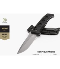 Benchmade 2730GY-1 Mini Auto Adamas automatinis peilis, juodas G10