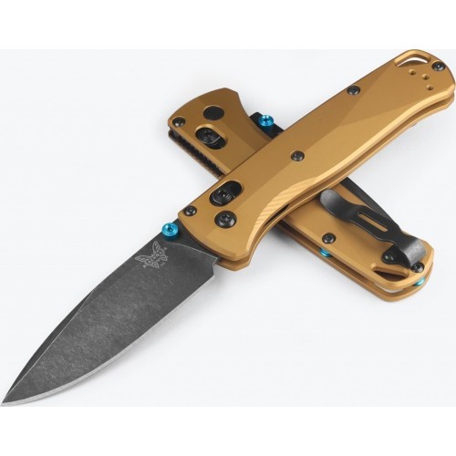 Benchmade 535BK-07 BUGOUT, aliuminis, degintos žalvario spalvos