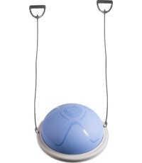 Balansavimo pagalvė inSPORTline Dome Compact su pasipriešinimo gumomis - Mėlynai pilka