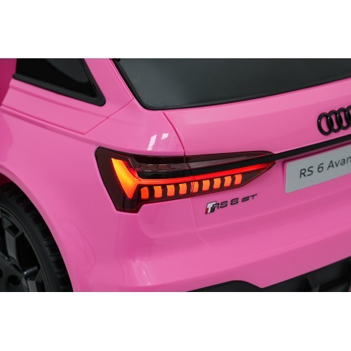 Audi RS6 Avant GT rožinis elektromobilis