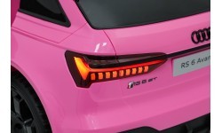 Audi RS6 Avant GT rožinis elektromobilis