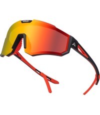 Vaikiški akiniai nuo saulės Altalist Kizuna JR - Black-Red with Red Lenses