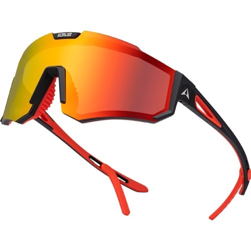 Детские солнцезащитные очки Altalist Kizuna JR - Black-Red with Red Lenses