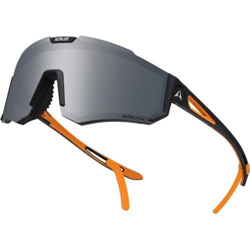 Children’s Sunglasses Altalist Kizuna JR - černo-oranžová se stříbrnými skly