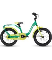 Велосипед S'COOL niXe 16" 1-скоростной с ножным тормозом, алюминиевый, зелёно-лаймовый