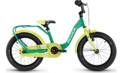 Dviratis S'COOL niXe 16" 1-speed coaster-brake Aluminium green-lime