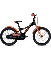 Dviratis S'COOL XXlite 18" 1-speed coaster-brake Aluminium black-orange
