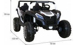 Vehicle Buggy ATV Racing 4x4 White